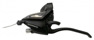 Шифтер/Тормозная ручка Shimano Altus, EF500,  левый, 3 скорости, индикатор, тормоз ручка под 2 (0970 фото 122780