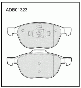 Дисковые передние тормозные колодки Allied Nippon ADB01323 фото 123158