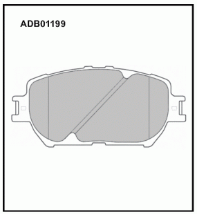 Дисковые передние тормозные колодки Allied Nippon ADB01199 фото 123558