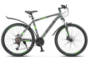 STELS Велосипед Navigator-640D 26"  (19" Антрацитовый/зеленый), арт. V010 фото 126269
