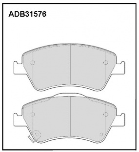 Дисковые передние тормозные колодки Allied Nippon ADB31576 фото 120393