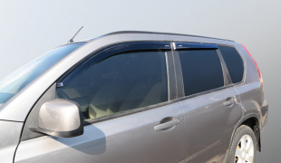 Дефлекторы на боковые стекла CORSAR Nissan X-trail I  2000-2006 (кроссовер) (к-т 4шт) DEF00390 фото 110474