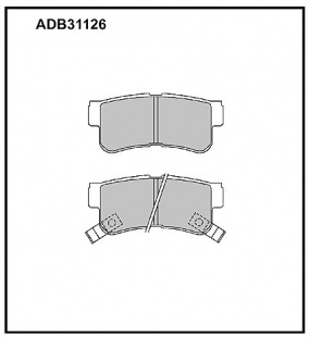 Дисковые задние тормозные колодки Allied Nippon ADB31126 фото 120379