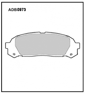 Дисковые задние тормозные колодки Allied Nippon ADB0973 фото 120373