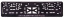 Рамка с защелкой серебро "ГНК" (пластмасса) (Арт 012) рельеф.