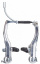 Тормоз ободной VBR-218A V-образный передний алюминиевый серебр., арт. 510182