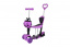 Самокат Novatrack Disco-kids Saddle PRO для детей, трансформ,свет.колес.PU120*90мм,фиолетовый 135208 t('фото') 0