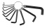 Ключи TRIX на кольце, шестигранные 1.5/2/2.5/3/4/5/6/8/10мм 13712 t('фото') 0