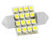 Автолампа диод T11 (C5W) 12V 16SMD диод с цок. 31мм SKYWAY белая К-Т 2ШТ  111631 S08201160