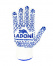 Перчатки белые с синим ПВХ LADONI  10 класс (520Р) 