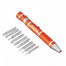 ЕРМАК Отвертка для точных работ в форме ручки с битами 651-201
