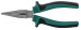 P1218 Длинногубцы изогнутые 45 с двухкомпонентными рукоятками, 200 мм