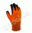 Перчатки покрытые вспененным латексом оранжевые (4159) 