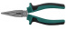 P1216 Длинногубцы изогнутые 45 с двухкомпонентными рукоятками, 160 мм
