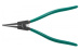 P18012C Щипцы прямые для стопорных колец удлиненные с ПВХ рукоятками, разжим, 85-165 мм, 3.5-4.0 мм,