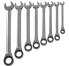W45308S Набор ключей гаечных комбинированных трещоточных на держателе, 8-19 мм, 8 предметов