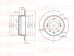 Тормозной диск зад. B2203001 \584111H100\UBS   HYUNDAI i30/KIA SPORTAGE (NIBK. RN1307) (TRW. DF6123)