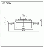 Диски тормозные Allied Nippon ADC0101V