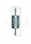 MAHLE Фильтр топливный погружной KL 181 S0322 (WK 512/1)