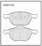Дисковые передние тормозные колодки Allied Nippon ADB01323
