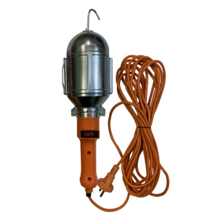 Лампа переносная универсальная ТОП АВТО 20 метров, 220В/60Вт (с выключателем, подвесной крюком, стал фото 123199