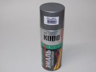 KUDO KU-5001 Эмаль термостойкая серебристая 520 мл (аэрозоль, 600 С) фото 83418