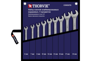 Набор ключей гаечных комбинированных карданных в сумке, 6-19 мм, 9 предметов CSWS9TB фото 125575