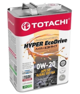 TOTACHI HYPER Ecodrive Fully Synthetic SP/RC/GF-6A 0w20   4 л (масло синтетическое) фото 131773