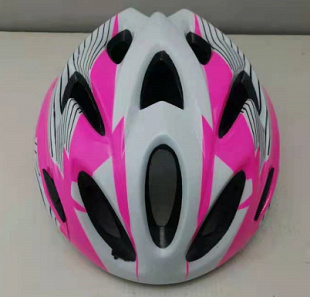 Шлем FSD-HL057 Размер M (52-56 см) розово-белый арт. 600320 фото 116854