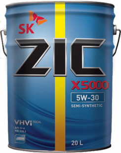 ZIC NEW X 5000 5w30  CI-4  20 л (масло полусинтетическое) фото 102013