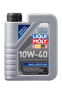 LIQUI MOLY MoS2  Leichtlauf 10w40  SL, A3/B4   1 л (масло полусинтетическое) 1930 фото 103249