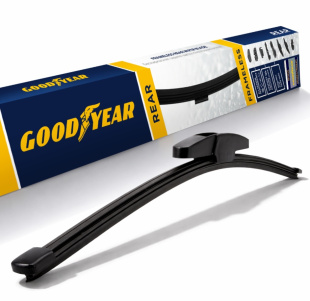 Щетка стеклоочистителя бескаркасная ЗАДНЯЯ GOODYEAR REAR FRAMELESS 14"/35 см, 8 переходников GY00049 фото 137417