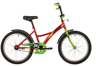 Велосипед NOVATRACK 20" STRIKE красный, тормоз нож, крылья корот, защита А-тип, без доп колес 161824 фото 125532