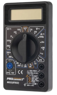 Портативный мультиметр M832 (DT832) PROconnect, 13-3012 фото 134023