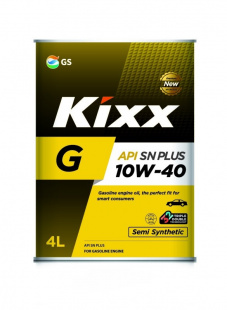 KIXX G 10w40  SN Plus 4 л (масло полусинтетическое) фото 82898