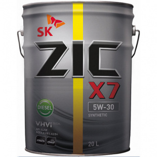 ZIC NEW X7 5w30 Diesel  SL/CF  20 л (масло синтетическое) фото 94206