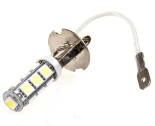 Автолампа диод H3 24V 13 SMD диодов 1-конт БелаяSKYWAY Ближний, дальний, противот. К-Т 2ШТ S08202026 фото 127359