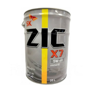ZIC NEW X7 5w40 SN/CF 20 л (масло синтетическое) фото 98884