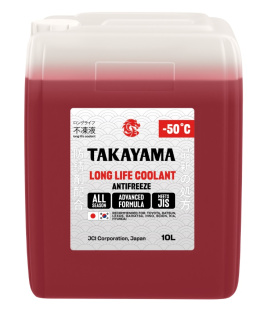 Takayama Антифриз Long Life Coolant red -50 10л фото 135851
