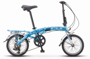 STELS Велосипед Pilot-370  (16" Голубой/хром), арт. V010 фото 101307