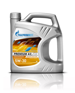 GAZPROMNEFT Premium  A3 5w30 4 л (масло синтетическое) фото 125825