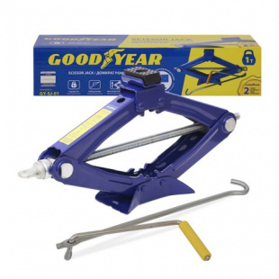 Домкрат ромбический универсальный GOODYEAR GY-SJ-01  1T 95-350 мм со съемной ручкой фото 94336