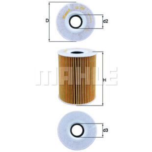 MAHLE Элемент фильтрующий масляного фильтра OX 254D4 ECO S0322 (HU 9001 x) фото 106984