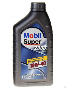 MOBIL SUPER 2000 X1 10w40  SL, A3/B3   1 л (масло полусинтетическое) фото 85156