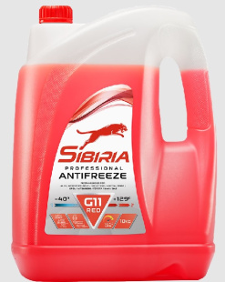 Sibiria Антифриз G11 red -40 10кг фото 132596