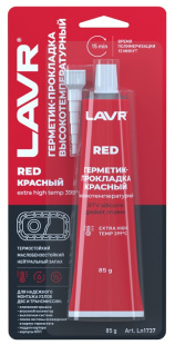 LAVR Герметик-прокладка красный высокотемпературный (silicone gasket maker) 85 г LN1737 фото 130813