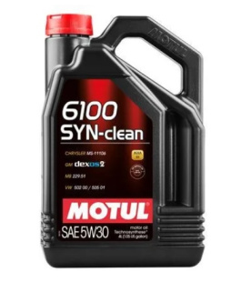 MOTUL 6100 SYN-CLEAN 5w30 SN/С3 4л (масло полусинтетическое) 113889/112134 фото 125275
