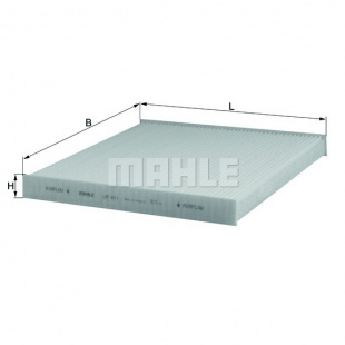 MAHLE Элемент фильтрующий салонного фильтра LA 411 S0322 (CU 2544) фото 110295