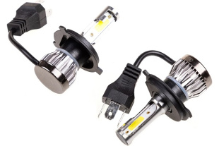 Автолампа-LED  H4 13W 6000K 1500Lm 12/24V 2-конт  SKYWAY радиатор компл.2 штS08701010 КВАНТ (MINI)  фото 128565