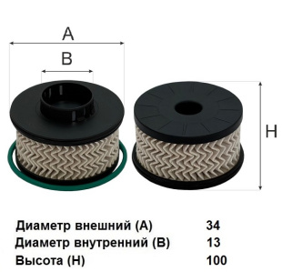 Фильтр топливный FG 184 ECO \93479473\GOODWILL    PEUGEOT 1.5 BlueHDi (JS. FE1054) фото 124776